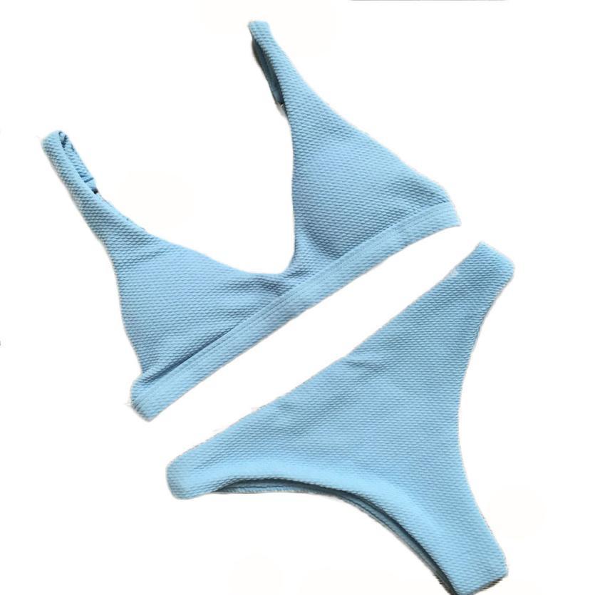 Shy Girl Baby Blue Two Piece Brazilian Bikini