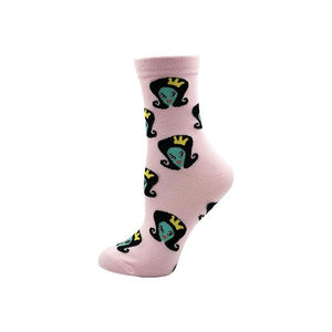 YEADU Women's Socks Japanese Cotton Colorful Cartoon Cute Funny Happy kawaii Skull Alien Avocado Socks for Girl Christmas Gift